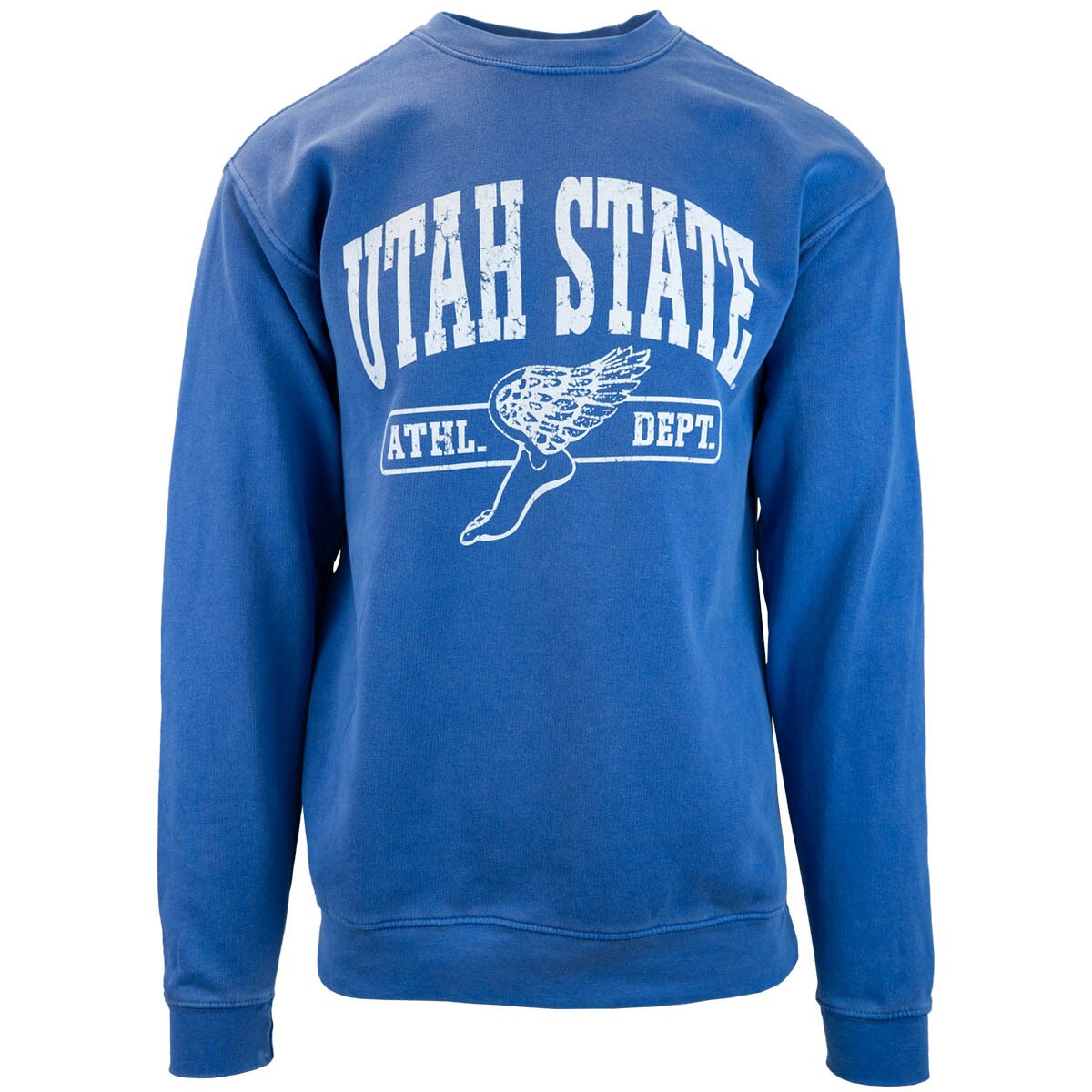 Utah State Athl. Dept. Unisex Crew Sweatshirt blue